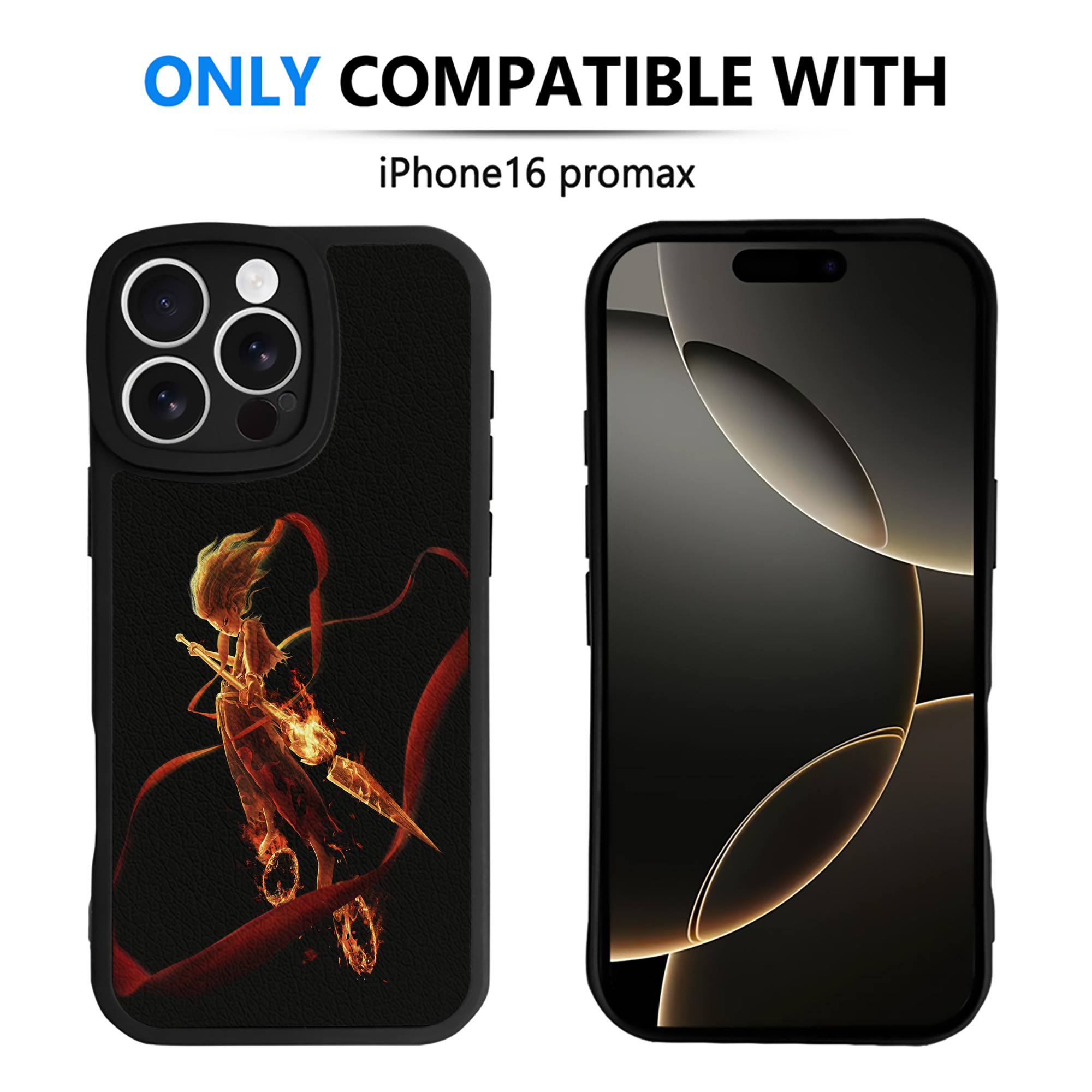 （画像用） Ne Zha 2 ナタ 魔童の大暴れ 【iPhone 16シリーズ対応】シリコンスマホケース（レザー調） 材質：シリコン
